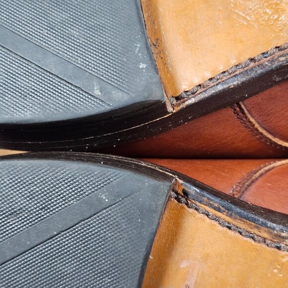 Allen Edmonds Mens Walton Oxford Size 11 D Brown Leather Split Toe Dress Shoe main image 6
